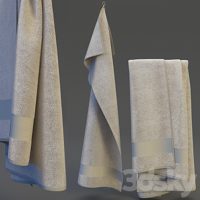 Towel hanging 3ds Max - thumbnail 1