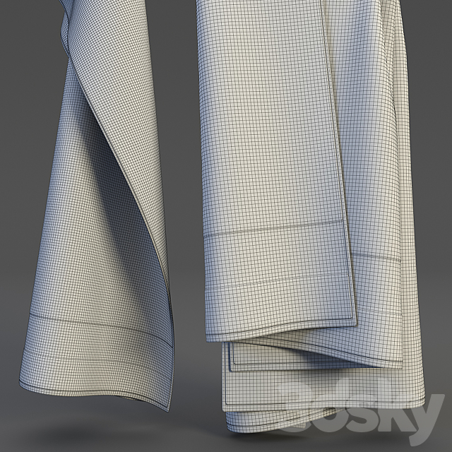 Towel hanging 3ds Max - thumbnail 2