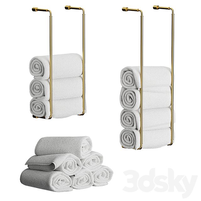 Towel holder 3ds Max - thumbnail 1