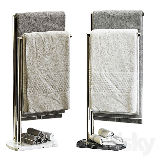 Towel Holder Hanger Showerdrape Octavia 3ds Max - thumbnail 2