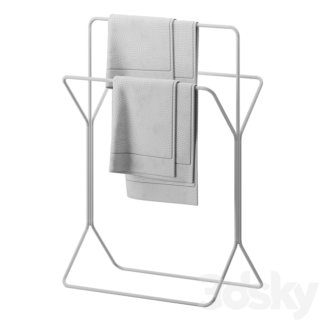 Towel holder Odise 3DS Max Model - thumbnail 3