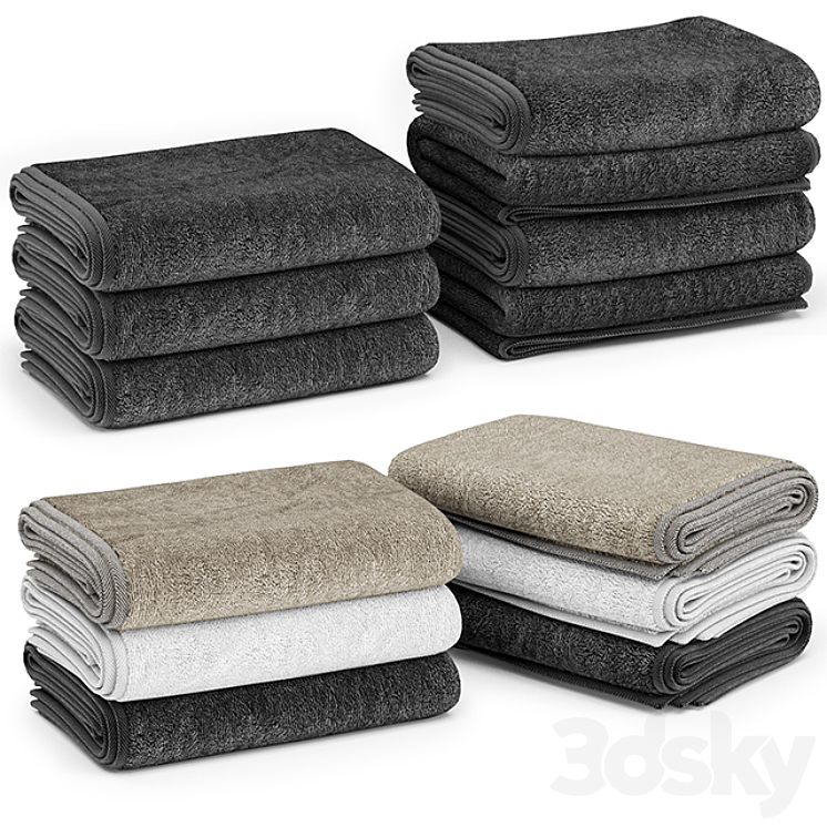 TOWELS 01 3DS Max - thumbnail 1