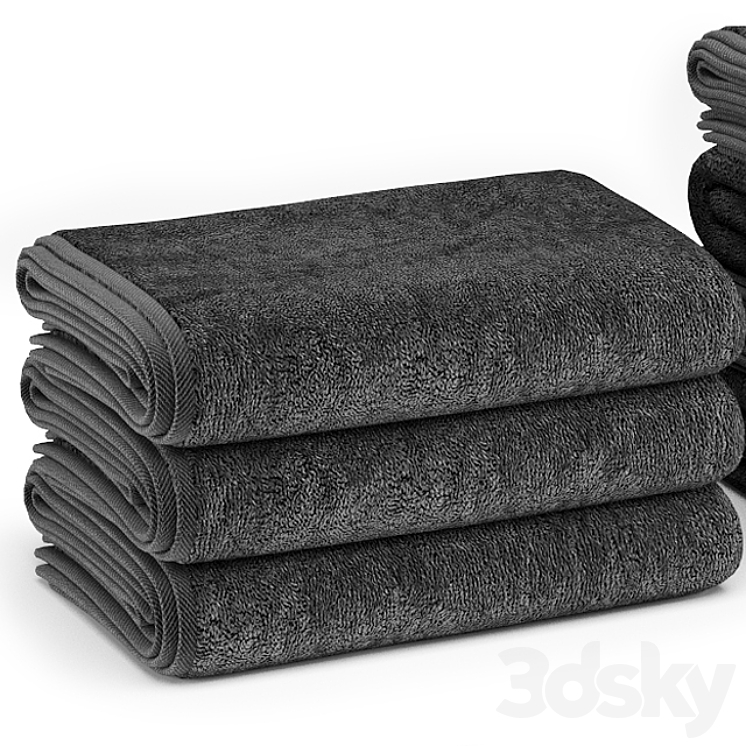 TOWELS 01 3DS Max - thumbnail 2