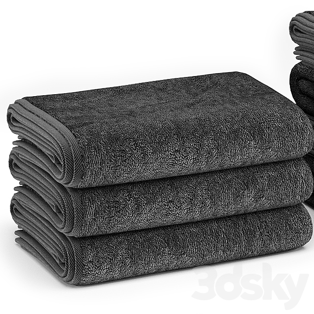 TOWELS 01 3DS Max Model - thumbnail 2