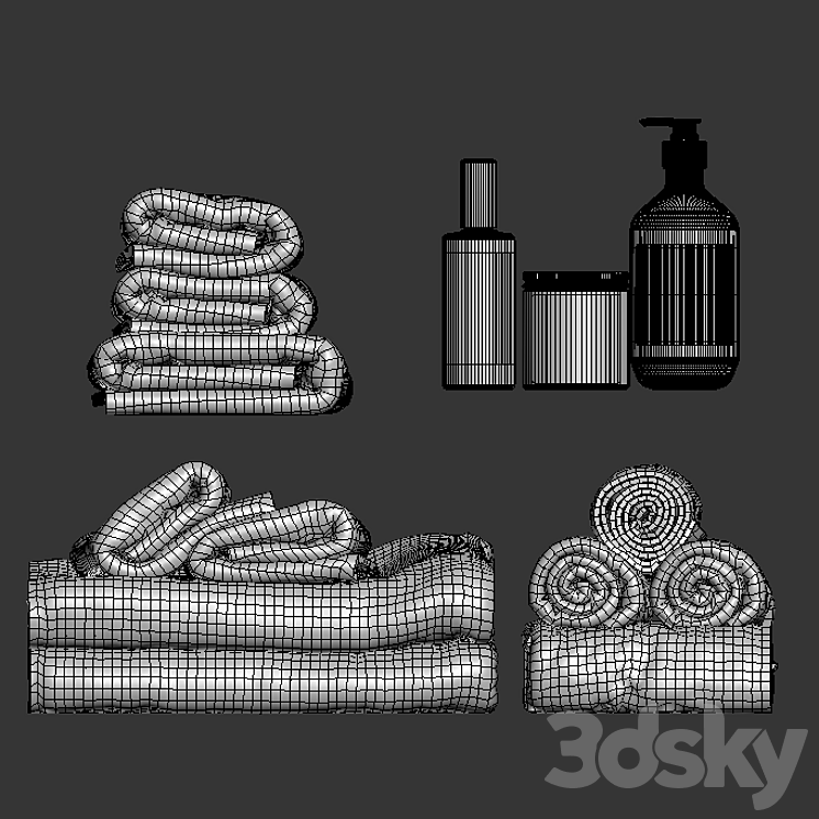 towels 40 3DS Max - thumbnail 2