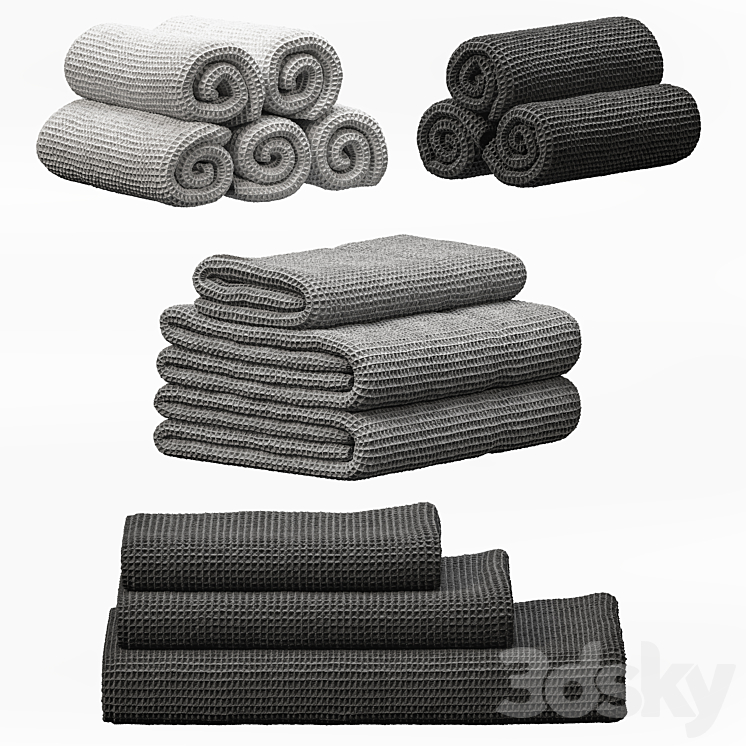 towels 57 3DS Max - thumbnail 2