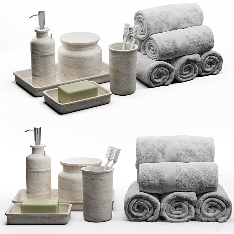 towels 63 3DS Max - thumbnail 1