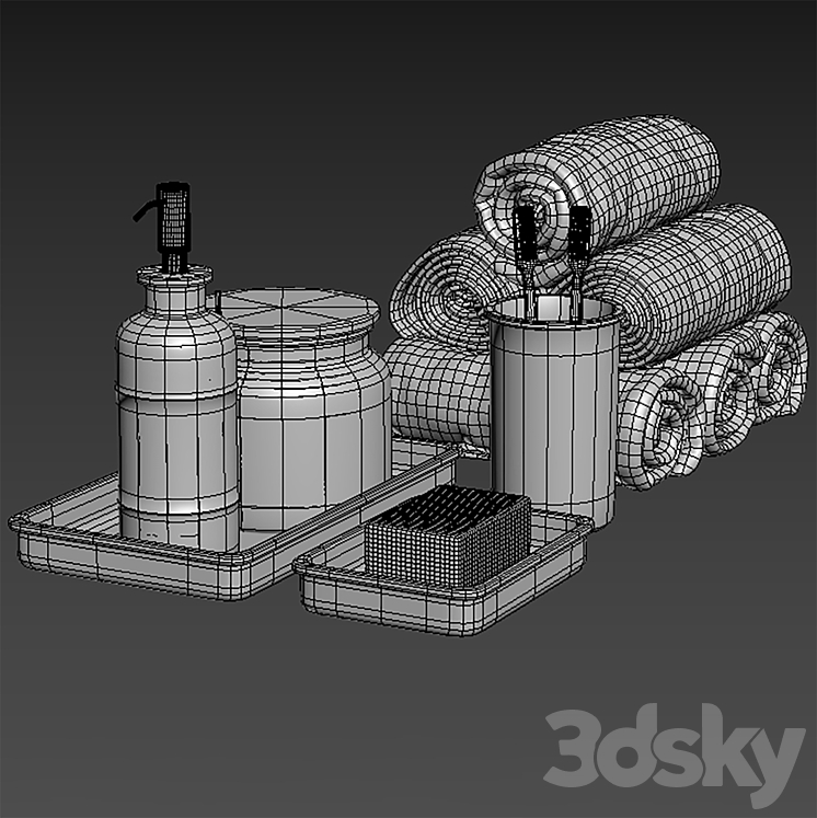 towels 63 3DS Max - thumbnail 2