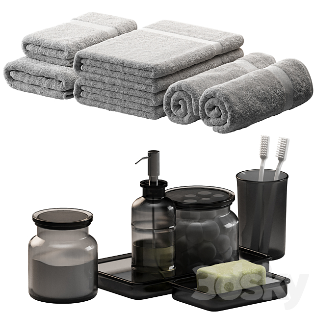 towels 66 3ds Max - thumbnail 2