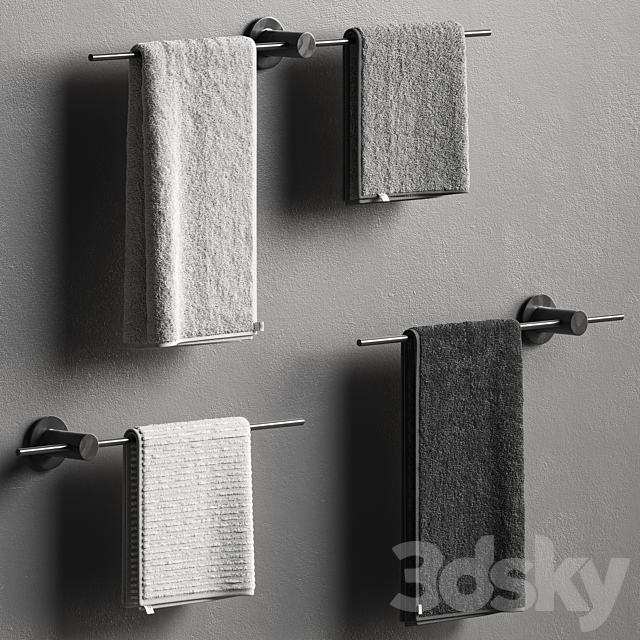 towels 68 3DS Max Model - thumbnail 2