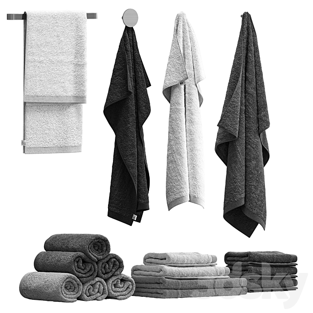 towels 73 3DS Max Model - thumbnail 3