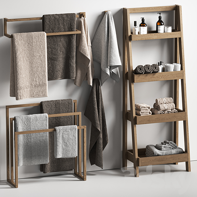 towels 75 3ds Max - thumbnail 2