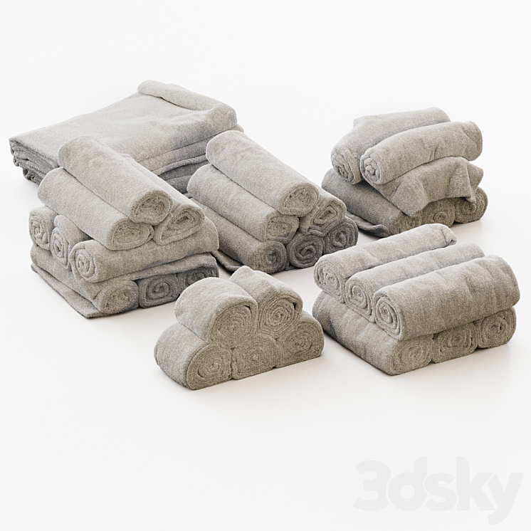 Towels_01 3DS Max - thumbnail 1