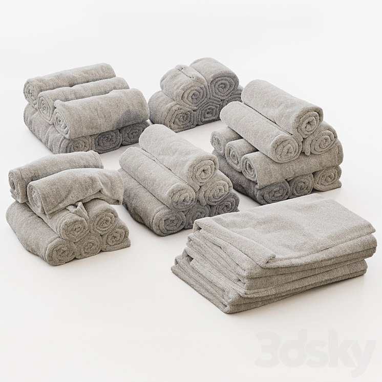 Towels_01 3DS Max - thumbnail 2