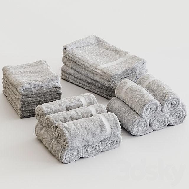 Towels_02 3DS Max Model - thumbnail 1