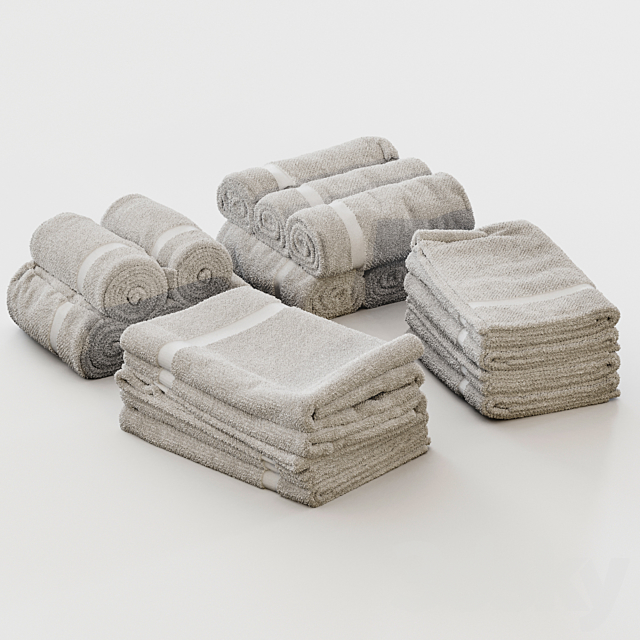 Towels_02 3DS Max Model - thumbnail 3