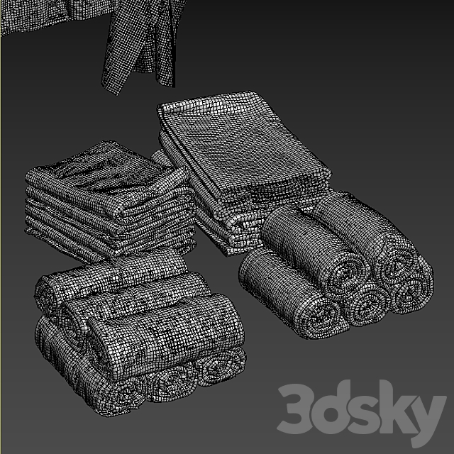 Towels_02 3DS Max Model - thumbnail 4