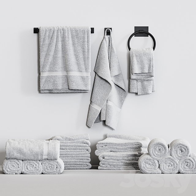 Towels_02 3DS Max Model - thumbnail 5