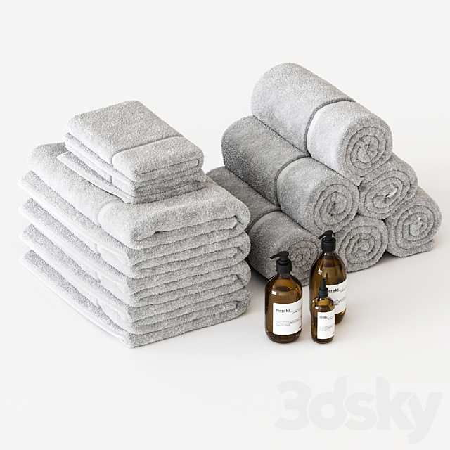 Towels_04 3DS Max Model - thumbnail 2