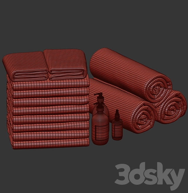 Towels_19 3DS Max Model - thumbnail 2