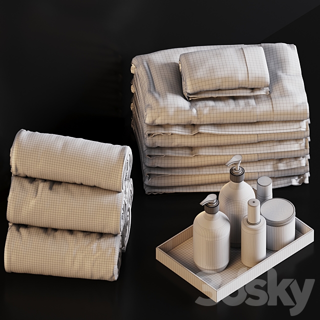 Towels_27 3DS Max Model - thumbnail 4