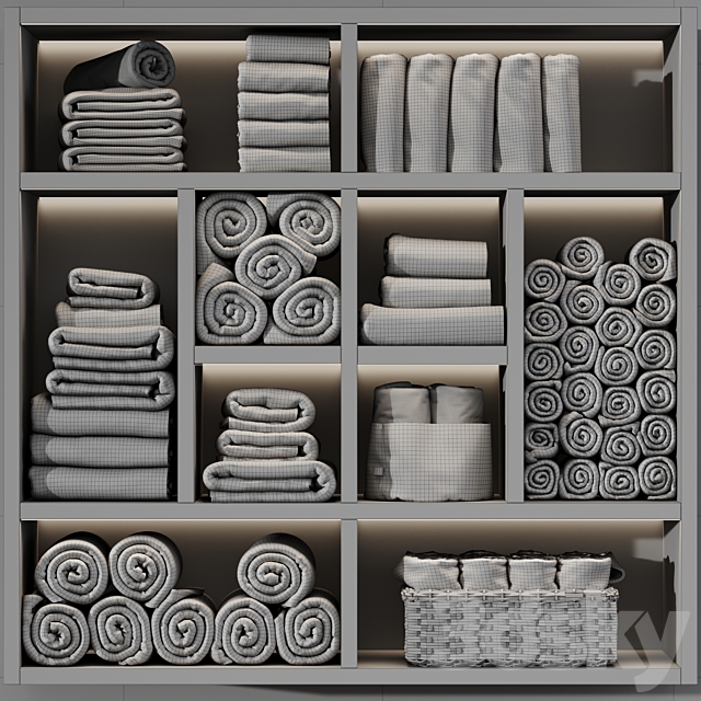 towels_28 3DS Max Model - thumbnail 2