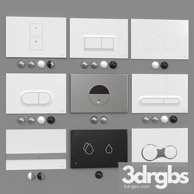 Vitra Flush Plates 3dsmax Download - thumbnail 1