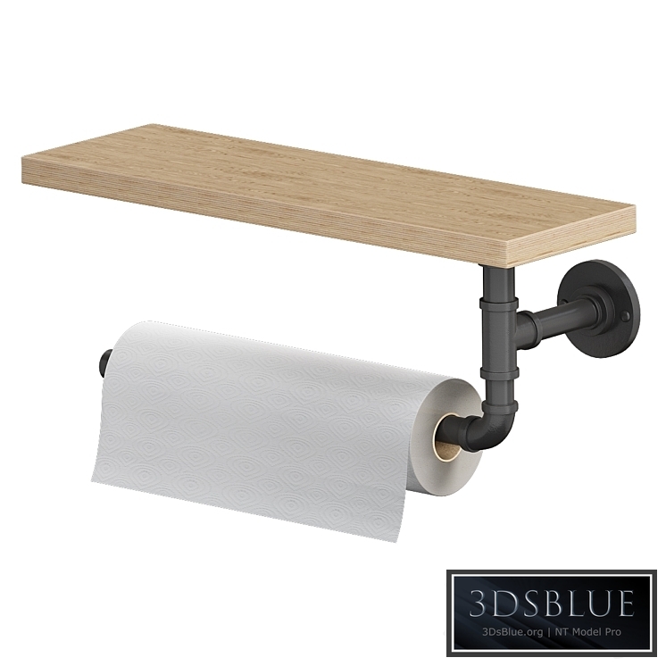 Wall Mounted Paper Towel Holder 3DS Max - thumbnail 3