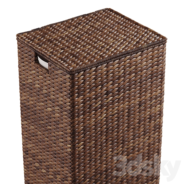 Wicker laundry baskets 2 3ds Max - thumbnail 3