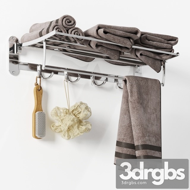 Zangra Foldaway Towel Rack 3dsmax Download - thumbnail 1