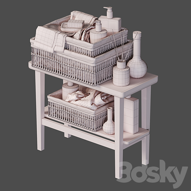 ZARA HOME Decorative set with baskets 3DSMax File - thumbnail 4