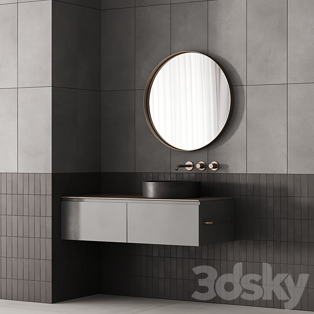 187 bathroom furniture 03 minimal scandi 2 options 00 3DS Max Model - thumbnail 3