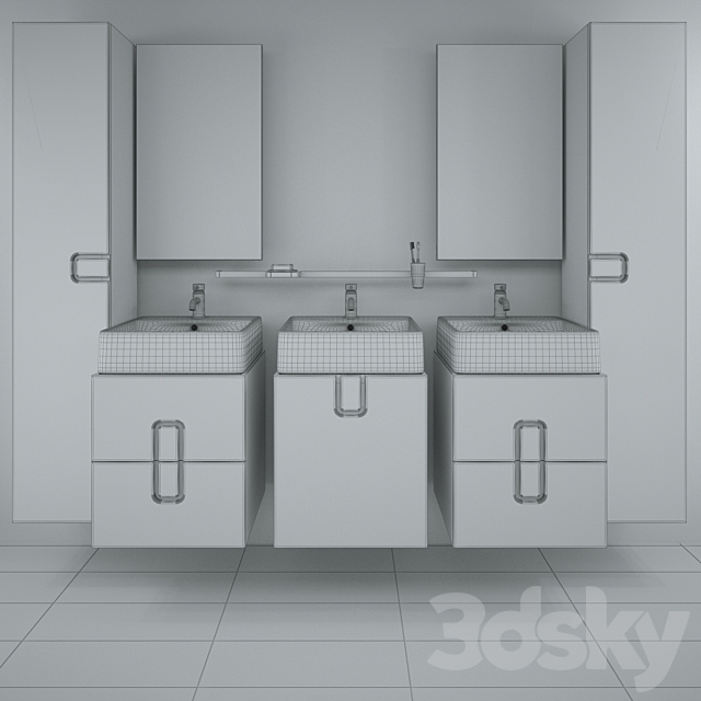 A set of furniture KOLO Twins 3DS Max Model - thumbnail 2