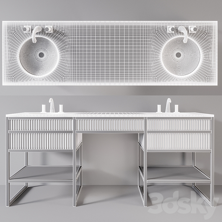 Academy 2x Nero marquinia Console by Oasis Group 3DS Max - thumbnail 2