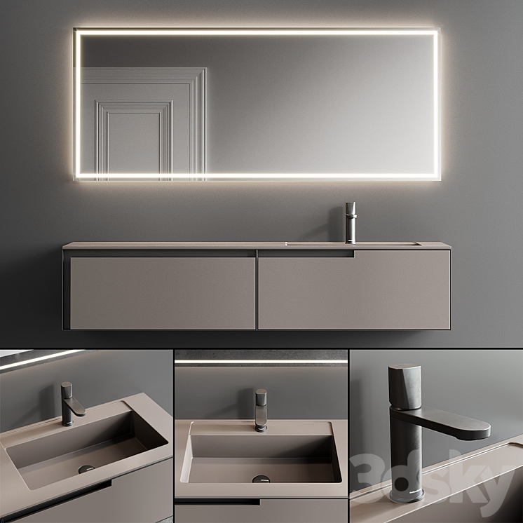 Antonio Lupi Design Atelier Vanity Unit Set 1 3DS Max Model - thumbnail 1