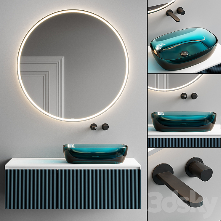 Antonio Lupi Design Binario 03 Vanity Unit Set 5 3DS Max - thumbnail 1