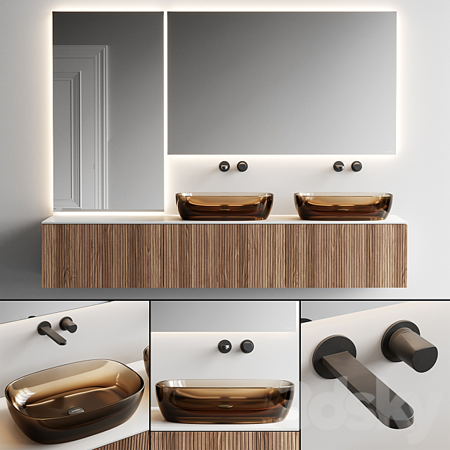 Antonio Lupi Design Binario 12 Vanity Unit Set 4 3ds Max - thumbnail 1