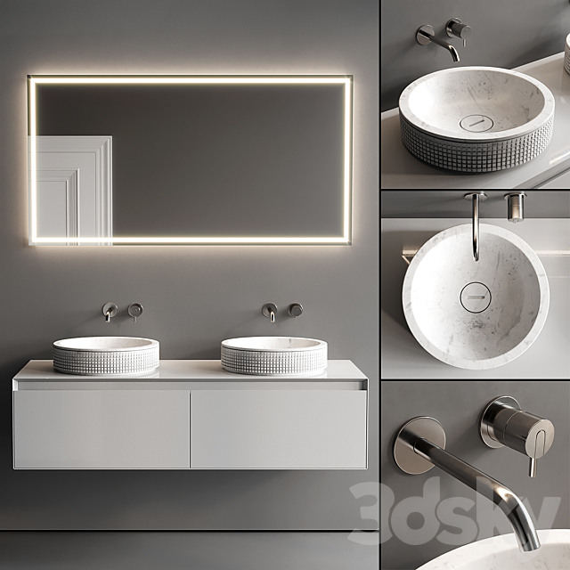 Antonio Lupi Panta Rei + Pixel Vanity Unit Set 3 3DSMax File - thumbnail 1