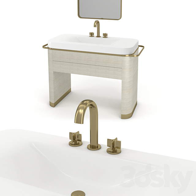 armani roca baia washbasin 3ds Max - thumbnail 2