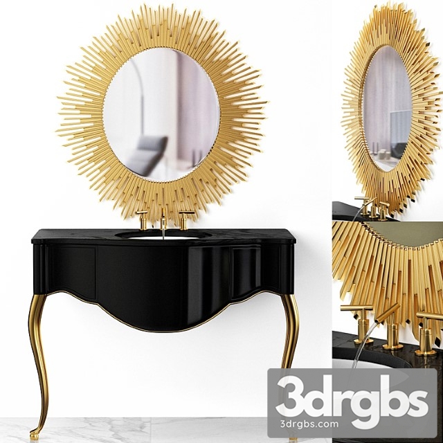 Art Deco Bathroom Luks Marbella 3dsmax Download - thumbnail 1