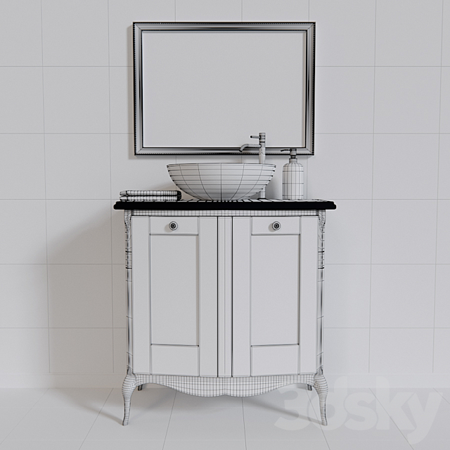 Bath Furniture 3DS Max Model - thumbnail 3