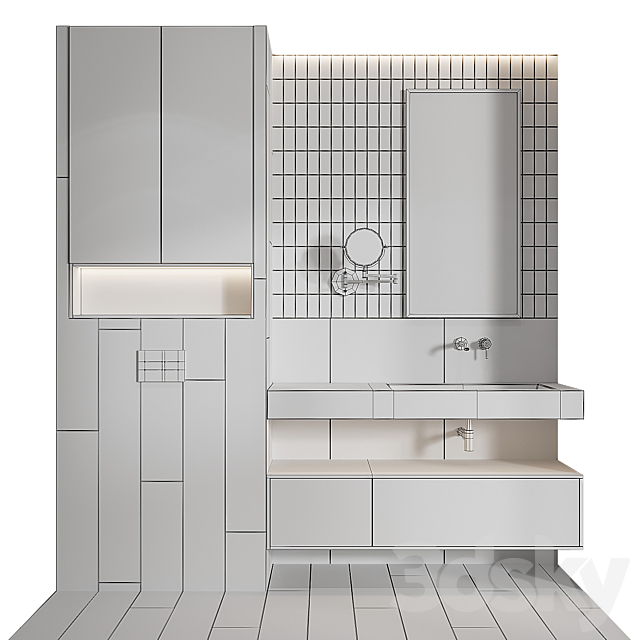 Bath furniture_12 3DS Max Model - thumbnail 7