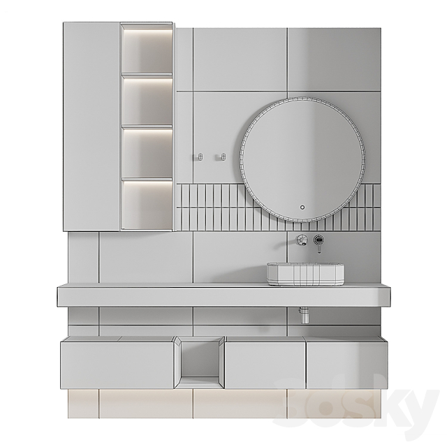 Bath furniture_6 3DS Max Model - thumbnail 5