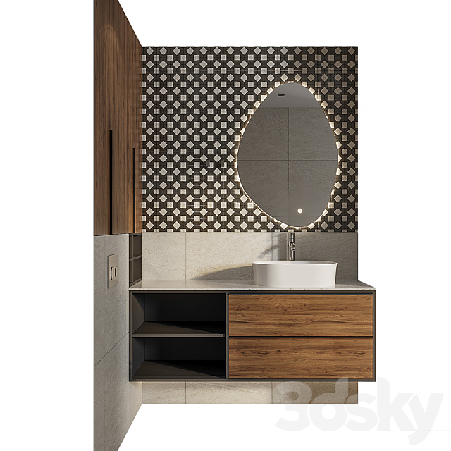 Bath furniture_8 3DS Max Model - thumbnail 4