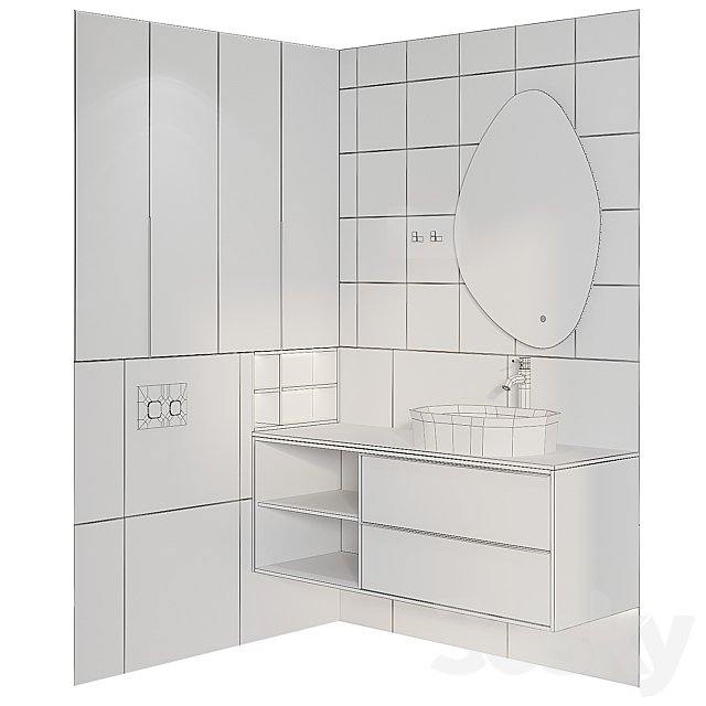 Bath furniture_8 3DS Max Model - thumbnail 5