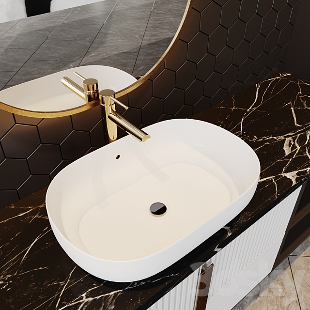 bath set 10 3DS Max Model - thumbnail 4