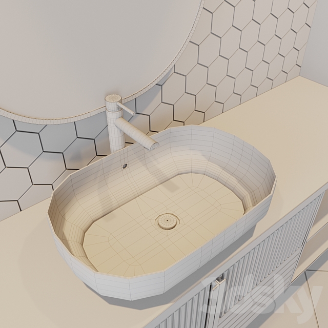 bath set 10 3DS Max Model - thumbnail 5