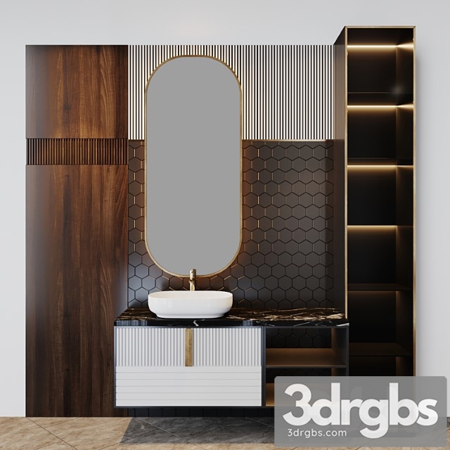 Bath set 10 3dsmax Download - thumbnail 1