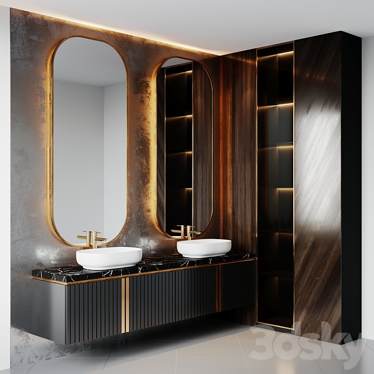 bath set 11 3DS Max - thumbnail 2