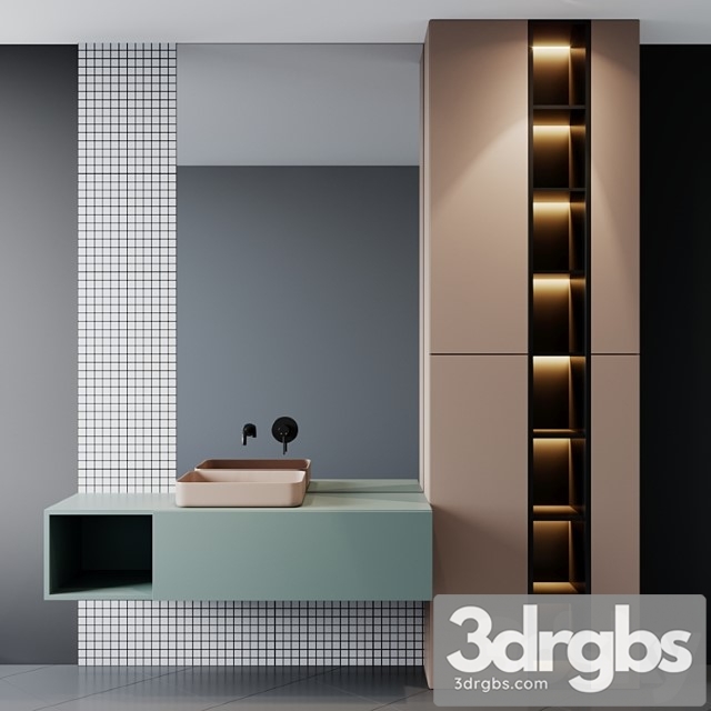 Bath set 16 3dsmax Download - thumbnail 1